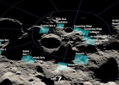 ناسا منطقه ها احتمالی فرود انسان روی ماه را خاطرنشان کرد